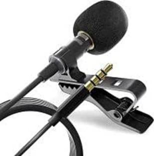 ZWOLLEX Collar Mic for Voice Recording with Metal Clip Holder(Black, Pack of 1 ) Microphone