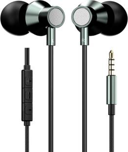 Portronics Conch Tune A Wired earphone with mic, 3.5mm Audio Jack, In-Line Controls, IPX5 Wired