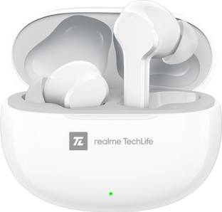 realme Techlife Buds T100 with up to 28 Hours Playback & AI ENC for Calls Bluetooth