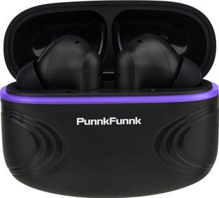 PunnkFunnk Fusion IV TWS Earbuds ANC Mode 40 Hrs Playback Time Blazzing Led Dual Mic Bluetooth