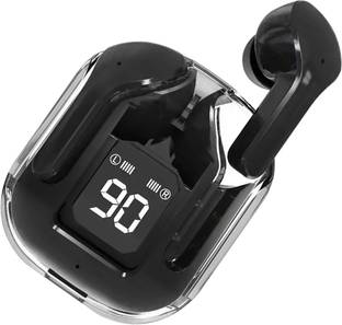 MOBIZAC Transparent Wireless Earbuds LED Digital Display Touch Control BT 5.3v ENC Buds Bluetooth