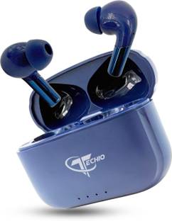 Techio Buds Xero tws earbud w7 Upto 50 Hours Playtime Type C (White, True Wireless) Bluetooth