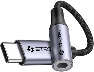 STRIFF Audio Jack Connector with DAC Headphone Converter Adapter Wired