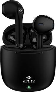 VRUX True Wireless (TWS) Earbuds Big Bass, Bluetooth 5.3, 30H Playtime, Splash Proof Bluetooth