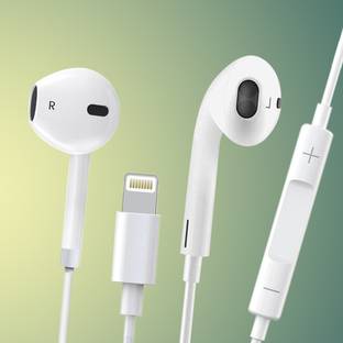 MARS Genuine iPhone Wired EarPods with Lightning Headphone Jack Wired