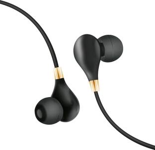 IAIR In-Ear Beats Wired Earphone with Mic Dynamic Stylish Soft Silicon Ear Tip -Black Wired