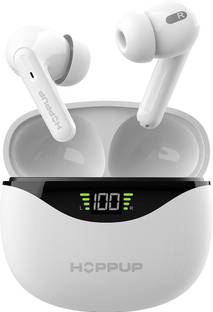 HOPPUP AirDoze D50 Earbuds with upto 50H Playtime, ENC, Gaming Mode & Made In India Bluetooth