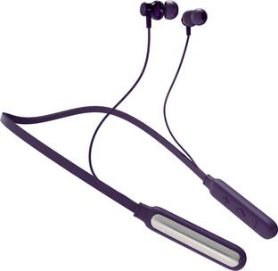 IZWI IZ47 Vibez - 48 Hour Playtime Bluetooth Headphone Neckband Earphone (Purple4) Bluetooth & Wired