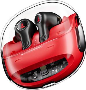 boAt Nirvana Crystl, Transparent Case,360 Spatial Audio, ANC(~32dB), 100Hrs Battery Bluetooth