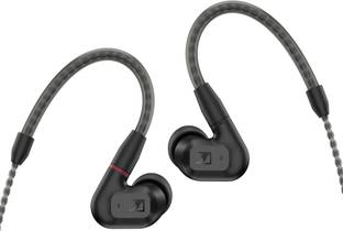 Sennheiser IE 200 In Ear Wired Audiophile Headphones with Deep Bass and Flexible Ear Hooks Wired