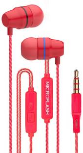 Microflash Clear Hi-Fi Sound, Deep Bass, Headphones, Earphones Wired