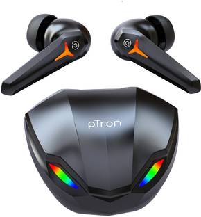 PTron Basspods Blitz 40ms TWS Gaming Earbuds with TruTalk AI-ENC Calls & 45H Playtime Bluetooth