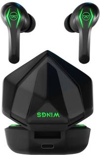 WINGS Ear Earbuds with Led Battery Indicator,50Ms Low Latency Bluetooth