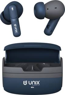 Unix Aerobeat Buds with up to 40 Hours Playback & AI ENC for Calls Bluetooth
