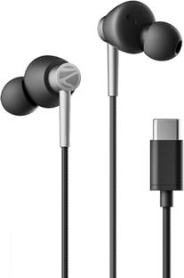 ZEBRONICS Zeb-Buds 50C, Type-C, In-Line Mic, 14mm Drivers, Wide Compatibility, Durable Wired