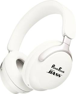PunnkFunnk Bass Wireless Over-Ear Headphones, 20-Hour Playback, Powerful Music Bluetooth