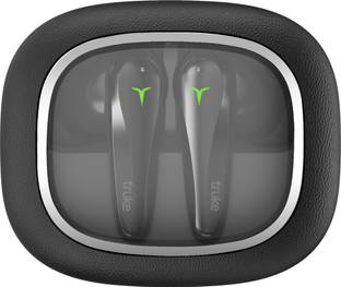 truke Crystal Dyno Leather Finish earbuds w/ Spatial Audio, 70H Battery, Quad Mic ENC Bluetooth