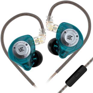 KZ X Wired Earphone In Ear Monitor with Mic, 3.5mm Jack, Dynamic Driver Wired
