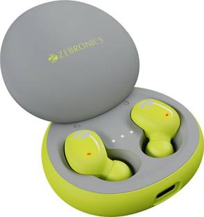 ZEBRONICS ZEB-SOUND BOMB N1 TWS earbuds, ENC, Voice assistant, Splash Proof Bluetooth