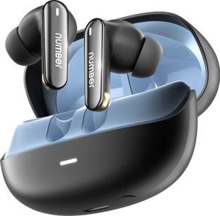 Number Navo Buds N1 w/ 100Hrs Playtime, 4Mic ENC, Dual Pairing, High Bass,Fast Charge Bluetooth
