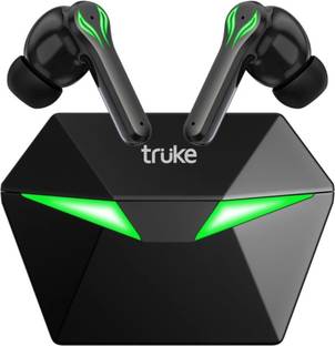 truke BTG1 Earbuds with Game Mode, 48H Playtime, Quad Mic ENC, 13mm driver, AAC codec Bluetooth