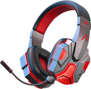 ADCOM Cyberpunk Wireless Gaming 50ms Low Latency, 40mm Drivers & ENC Detachable Mic Bluetooth Gaming