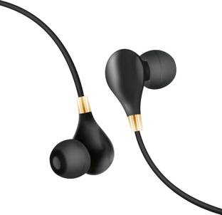 IAIR In-Ear Beats Wired Earphone with Mic Dynamic Stylish Soft Silicon Ear Tip -Black Wired