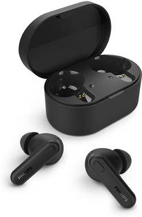 PHILIPS TAT1108BK/00 In Ear Earbuds, 15H Play Time, 6mm Dynamic Drivers, IPX4 Bluetooth