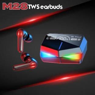 Seashot M28_ Earbuds Upto 48 HoursBluetooth 5.184 Earbuds (PACK OF 1) Bluetooth