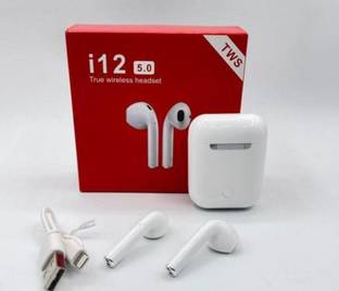 AJ HUB i12 Earbuds With Microphone Good Sound Quality And Bluetooth Headset- 49 Bluetooth