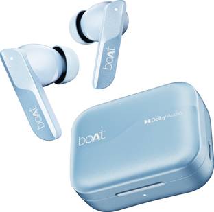 boAt Airdopes 800 w/ Dolby Audio, 4 Mics AI-ENx Tech, Titanium Drivers & ASAP Charge Bluetooth