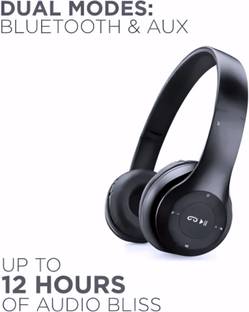 GDS Gaming Wireless Over-Ear Headphones with Enhanced Explosive Bass Audio_CF Bluetooth & Wired