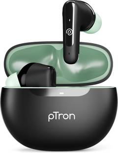 PTron Bassbuds Vibe w/ 34 Hrs Playback,Clear Calls,13mm Dynamic Drivers,Bluetooth V5.3 Bluetooth