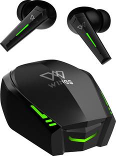 WINGS Phantom 800 Low Latency Earbuds with Game mode, 50 hrs Playtime & App Support Bluetooth Gaming