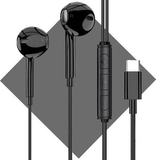 Bxeno Type C Wired Earphones with Mic For Sam_sung Galaxy Z Flip - Fold 3/4/5/6[9S] Wired