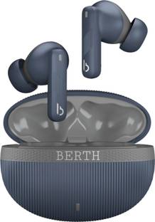 BERTH Earbuds Z With 40 hours playtime, IPX5, 4 clear calling Enc mics, low latency Bluetooth Gaming