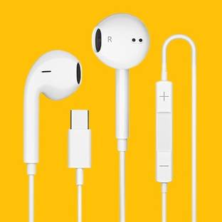 Tigerify Type-C Earphones for iPad Air/Mini/Pro & iPhone 16/16 Plus/16e/16 Pro/ 15/15 Pro Wired