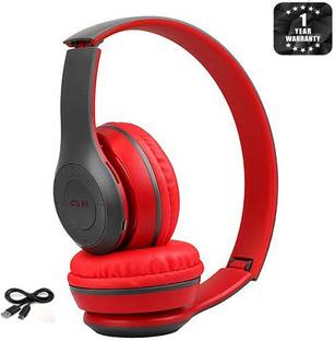 Worricow Wireless Headphone with Mic &FM+SD Card Foldable Earphone Bluetooth Headset Bluetooth
