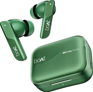 boAt Airdopes 800 w/ Dolby Audio, 4 Mics AI-ENx Tech, Titanium Drivers & ASAP Charge Bluetooth
