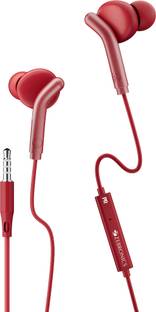 ZEBRONICS ZEB-BRO, With In-Line MiC, 3.5mm Jack, 10mm drivers, Compatible for Phone/Tablet Wired