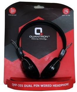 Quantron QHP -355 DUAL PIN WIRED HEADPHONE. Wired without Mic