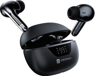 Portronics Harmonics Twins 28 in Ear Earbuds,Smart ANC,Quad Mic ENC,30Hrs Playback,IPX5 Bluetooth
