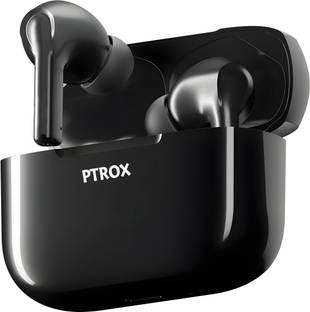 PTROX earbuds with 40 Hrs Playtime, 11mm Driver, IPX5 and Unique Design N77 Bluetooth