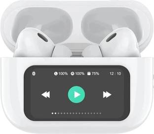 NAPXTER True Wireless ANC Earbuds with LCD Touchscreen Display Bluetooth