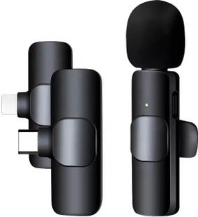 Esselkay 2 in K8 Wireless Microphone, Digital Mini Portable Recording Clip Mic,Receiver. Bluetooth without Mic