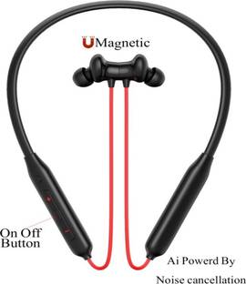 ROKAVO 48Hr Long Life Battery Bluetooth Headphone Neckband Earphone, Deep Bass Boost Bluetooth Gaming