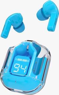 iGear Crystal TWS Earbuds, Transparent Case, LED Display, With ENC, Touch Control Bluetooth