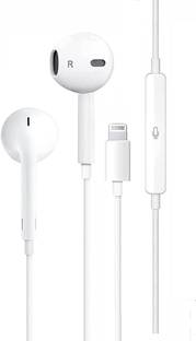 MARS Lightning Earphones Compatible for iPad iPhone Headphones Wired Headset Wired