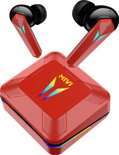 Mivi Commando X9 Earbuds, Dual RGB Lights, 35ms Low Latency Gaming, ENC, 72H Playtime Bluetooth