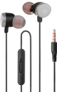 ZEBRONICS Wired Earphone with Mic, 3.5mm Jack, Stylish Design Wired
